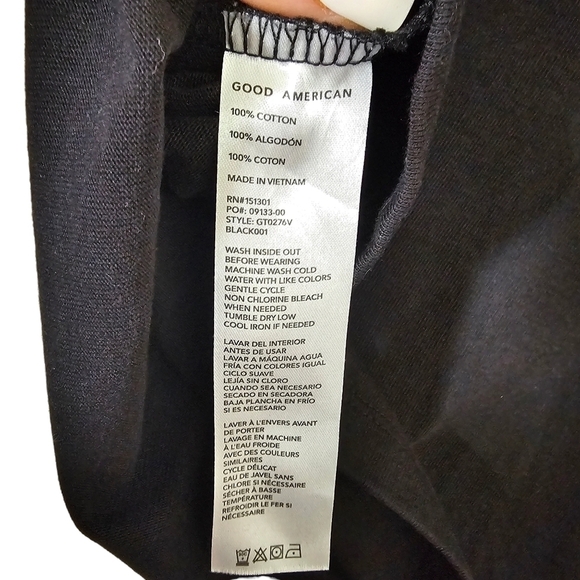 Good American The Cotton Cropped Tee•Size M•NWOT - Picture 11 of 12